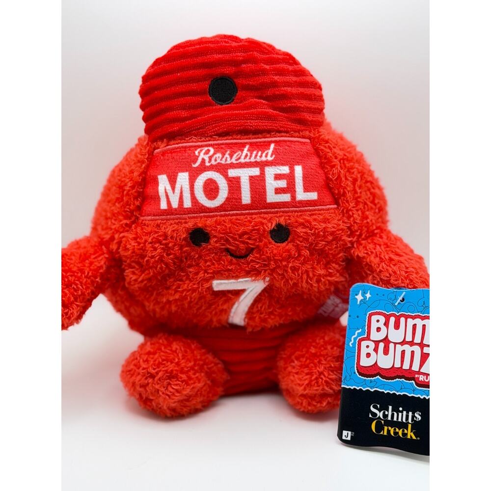 NWT BumBumz ~ “Motel Key” ~ Schitt’s Creek Rosebud Motel Red Key Plush